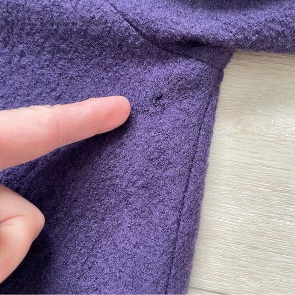 GELCO Vintage Wool Button Front Cropped Jacket Purple 16 UK - Picture 8 of 12